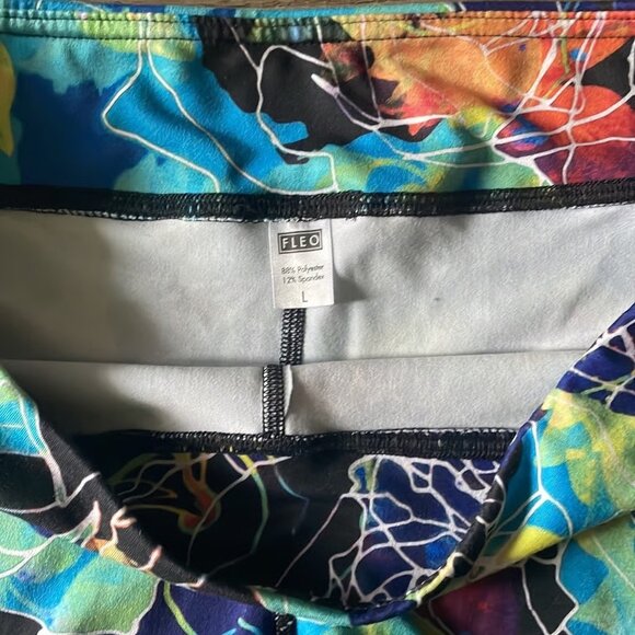 VGUC Fleo Fractal Rose Crossfit Gym Shorts (large) - Picture 3 of 5